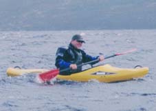 Charlie Leppard battles upwind on Loch Muick